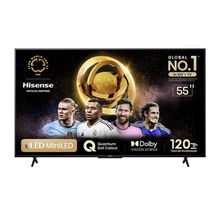 Smart TV 55” Hisense Ultra HD 4K Mini LED U6N com Google TV, Wi-Fi, Bluetooth, USB e HDMI - 55U66LUA