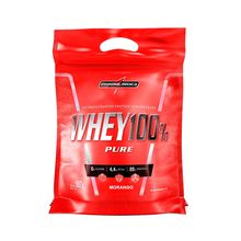 Whey 100% Pouch Morango  907g - Integralmedica