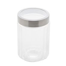 Porta Mantimento de Vidro Lyor Sydney com Tampa de Aço Inox e Acrílico - 1,2 litros