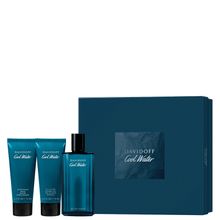 Kit Davidoff Cool Water Masculino - Eau de Toilette 125ml + Shower Gel 75ml + Sabonete 75ml