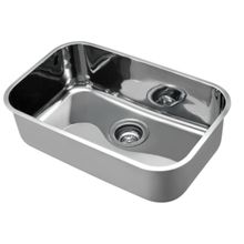 Cuba de Embutir n.2 Docol Invicta 56x34x18 cm em Aço Inox Alto Brilho com Válvula 4.1/2"