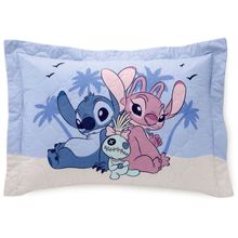 Porta Travesseiro Disney 55x80cm Stitch Tropical