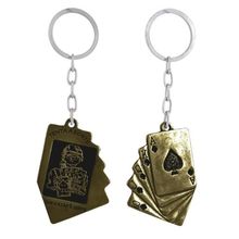 Chaveiro Metal Tente a Sorte Que o Azar é Certo Bronze