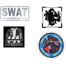 4 Adesivos Externos Swat 4 Adesivos Táticos Militares Militar