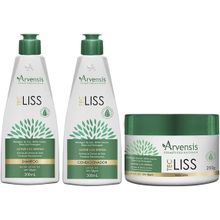Kit Arvensis Tec Liss Shampoo + Condicionador 300ml + Máscara - 250g