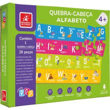 Brinquedo Quebra Cabeça Alfabeto 26 Peças