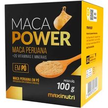 Maca Power Em Pó Maxinutri Com Vitaminas e Minerais 100g