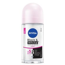 Desodorante Antitranspirante Nivea Roll On  Invisible Black & White Clear 50ml