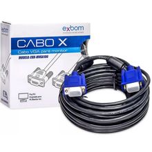 Cabo de Monitor VGA 10 Metros com Filtro contra Interferência