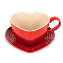 CANECA LE CREUSET C/ PIRES VERMELHO FORMATO CORAÇÃO 80311220600013
