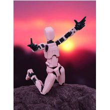 Impressão Em 3D Ação Figura Dummy 13 Montagem Modelo 14 CM Brinquedos Articulado Infantis Presente ROSA