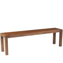 Banco Decorativo para Varanda Cozinha Dumai 190cm Madeira Maciça Walnut Escovado - Gran Belo