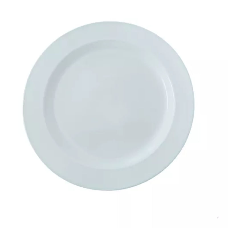 Prato Redondo 28cm Raso Melamina Branco c/ 50 und Bestfer