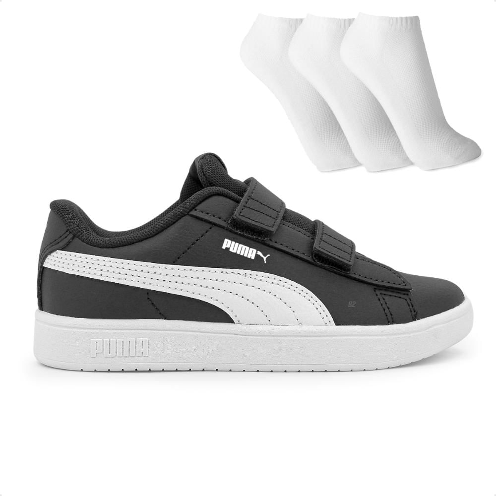 Tênis Puma Rickie Classic V PS Infantil + 3 Pares de Meias