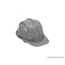 Capacete Seguranca Aba Frontal Cinza