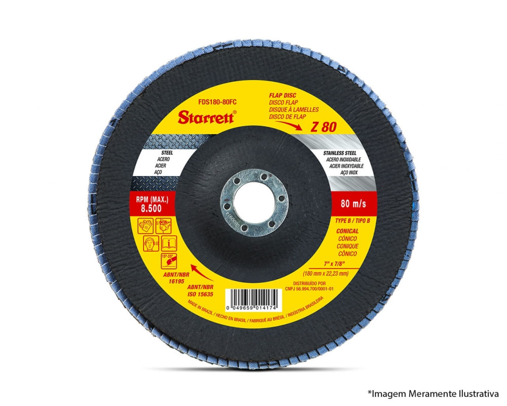 Disco Flap Starrett 4.1/2Equot