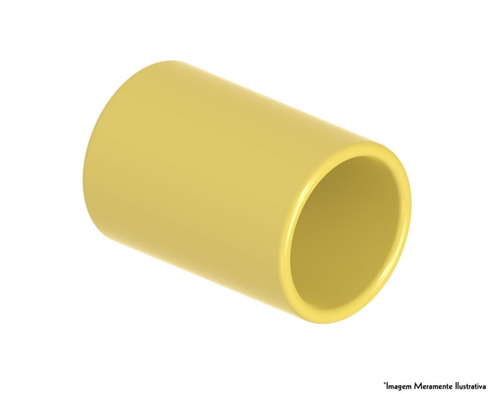 Luva de Pressão Elétrica Tigreflex 25MM com União para Eletrodutos em PVC de Alta Qualidade Amarela Tigre