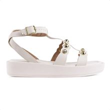 Sandália Beira Rio Plataforma Pedraria Feminina