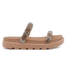 Sandália Papete Vizzano Tira Pronta Strass Feminina