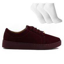 Tênis Vizzano Básico Casual Feminino + 3 Pares de Meias
