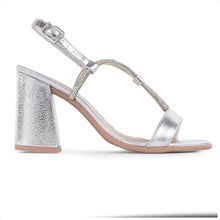 Sandália Ramarim Salto Bloco Fivela Feminina