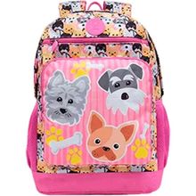 Mochila Feminina Xeryus 10.102 College Animals Pink 3 Bolsos