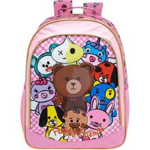 Bolsa Infantil Mochila Escolar Fluffly Friends 9733 Rosa