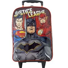 Mochila de Rodinhas Escolar Infantil Liga da Justiça 9500