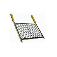 Grelha Retangular Para Churrasqueira Em Aço Inox 40x50cm