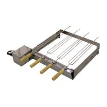 Kit Giratório Baixo Para Churrasqueira Em Inox 06 Espetos