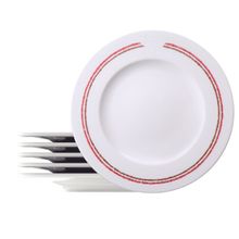 Kit Prato Raso Tramontina Churrasco Classic em Porcelana 28 cm 6 Peças