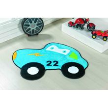 Tapete Premium Baby Carrinho 22 74cm x 56cm Azul Turquesa Guga Tapetes