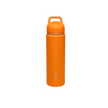 Garrafa Térmica Tramontina 650 ml Laranja com Canudo