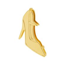 Pingente Aço Hit Sapato de Salto 16.5mm Gold IPG