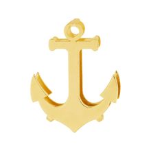 Pingente Aço Hit Âncora 16.5mm Gold IPG