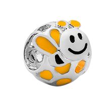 Pingente Prata Link Abelhinha 8x8.50mm