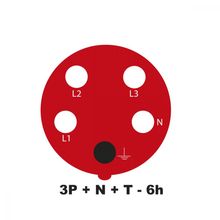 Plugue Móvel Industrial 3P+N+T 32 A 380-415 Vca 6 H Tramontina