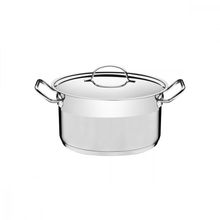 Caçarola Tramontina Professional Funda em Aço Inox Fundo Triplo Com Tampa Plana Detalhe Satinado 20 cm 3,6 L