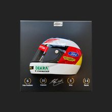 Quadro 3D Decorativo Helmet MS 1994 Branco/Vermelho G53 - Gran Belo
