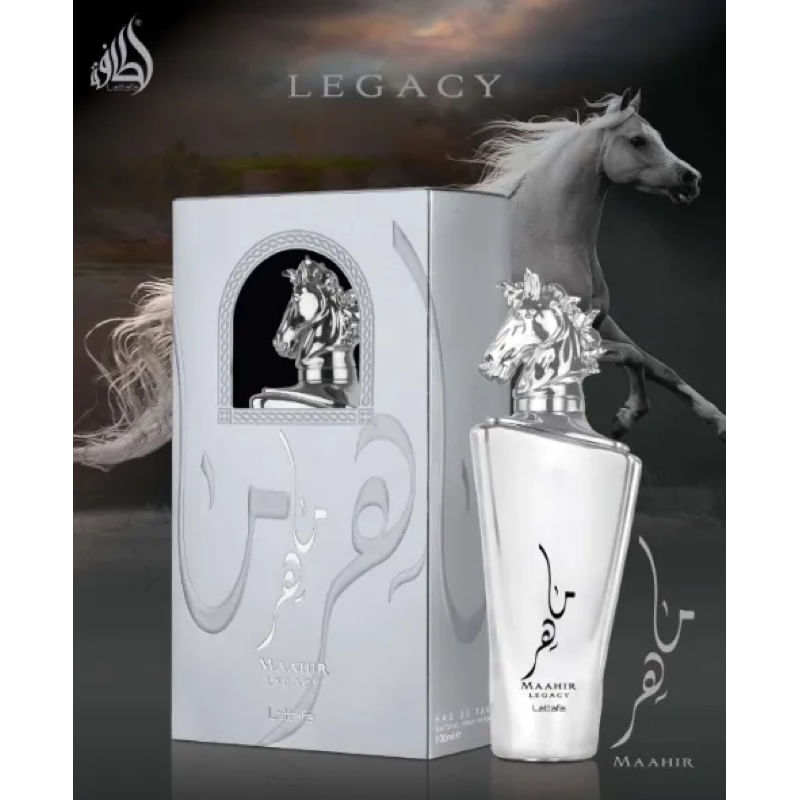 Lattafa Maahir Legacy Eau de Parfum Perfume Árabe Masculino 100ml