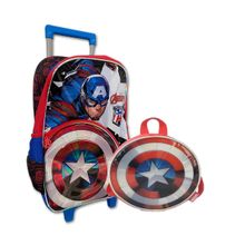 Kit Mochila de Rodinha Vingadores Ref.38062