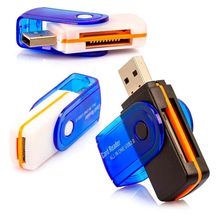 Mini Leitor Cartão Memória Usb Mini Sd Tf M2 Mmc Xd T-flash