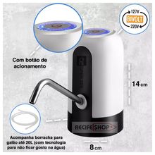 Bomba Elétrica Automática para Garrafão - Conforto e Tecnologia para Seu Dia a Dia