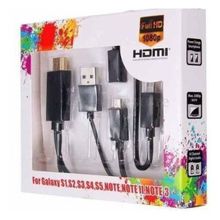 Kit Completo Mhl Cabo Hdmi Micro Usb V8 1.5 Metros Full Hd