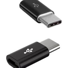ADAPTADOR MICRO USB V8 PARA USB TIPO C = MINI CONVERSOR PARA CARGA