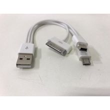 Cabo Usb 2.0 Triplo Carga Dados Para Motorola