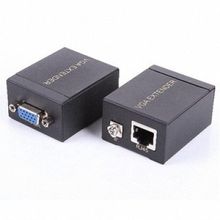 ADAPTADOR EXTENSOR VGA VIDEO VIA CABO REDE RJ45 60M 1080P