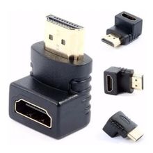 2 X Adaptadores Hdmi Curva 90 Graus Tv Parede