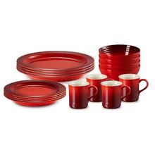 SET LE CREUSET DE JANTAR VANCOUVER EM CERÂMICA VERMELHO 79224000607081