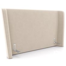 Cabeceira Cama Box Casal 140cm Nilo P05 Veludo Bege - Lyam Decor